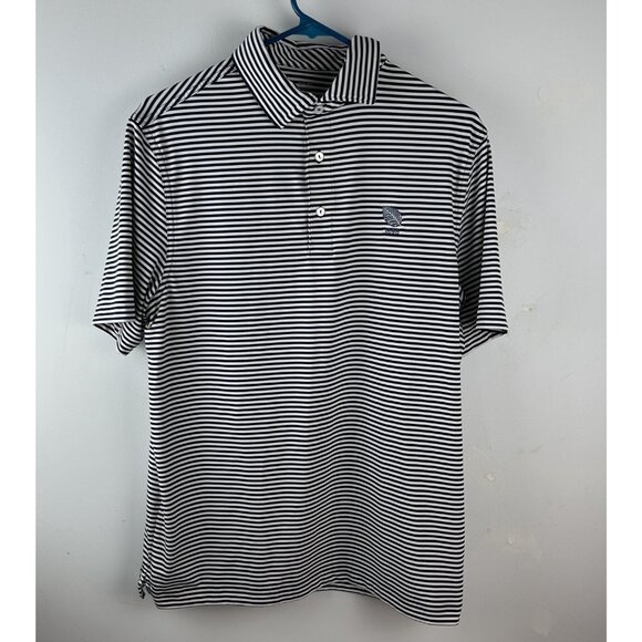 Vineyard Vines Other - Vineyard Vines Shirt Mens Medium Short Sleeve Polo Performance Striped 1898 Leaf